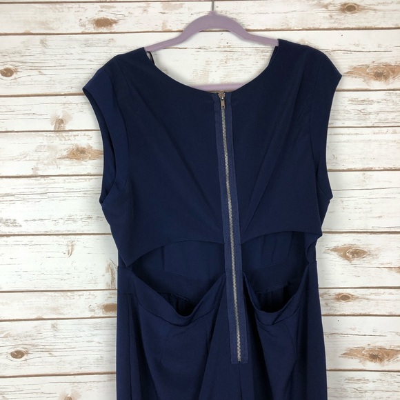 Forever 21 Plus Navy Jumpsuit - Picture 4 of 6